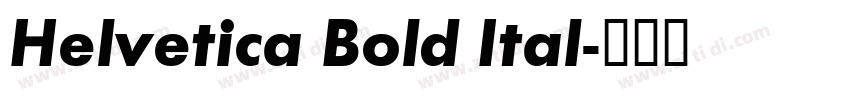 Helvetica Bold Ital字体转换